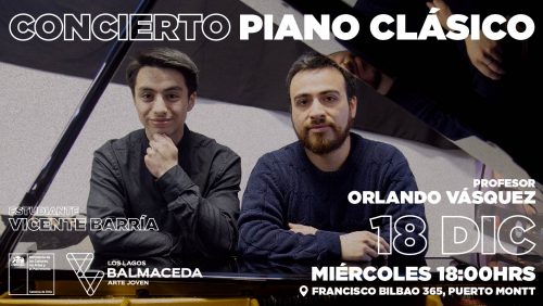 BAJ Los Lagos invita a Concierto de Piano Clásico 2024